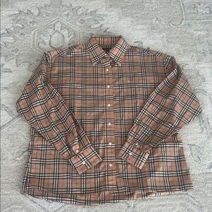 Burberry Buttons Down Shirt Size 14 in Excellent Condition